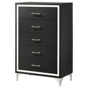 Coaster Furniture Lucia Black 5 Drawer Chest