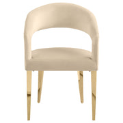 2 Coaster Furniture Galiano Beige Dining Arm Chair
