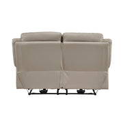 Home Elegance Laconia Brown Power Double Reclining Love Seat
