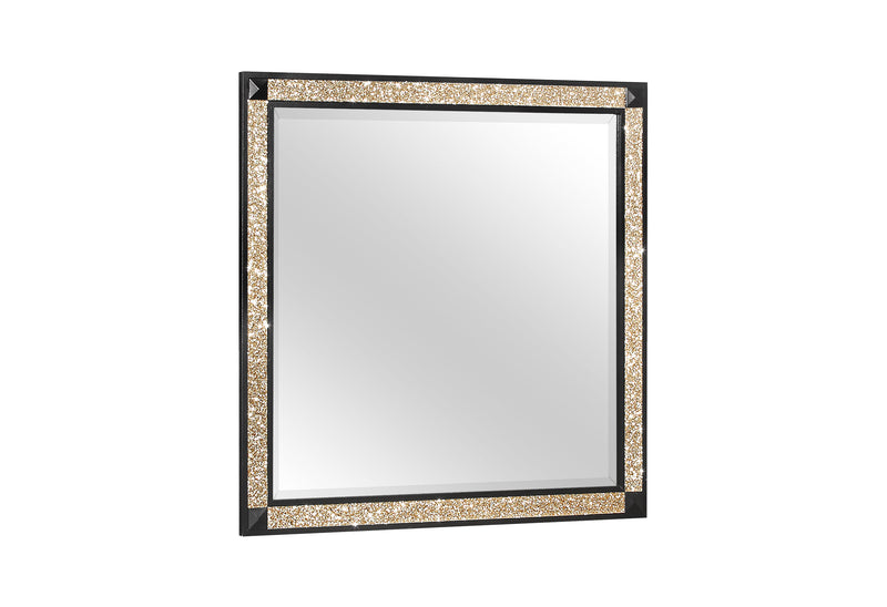 Global Furniture Blake Black Gold Mirror