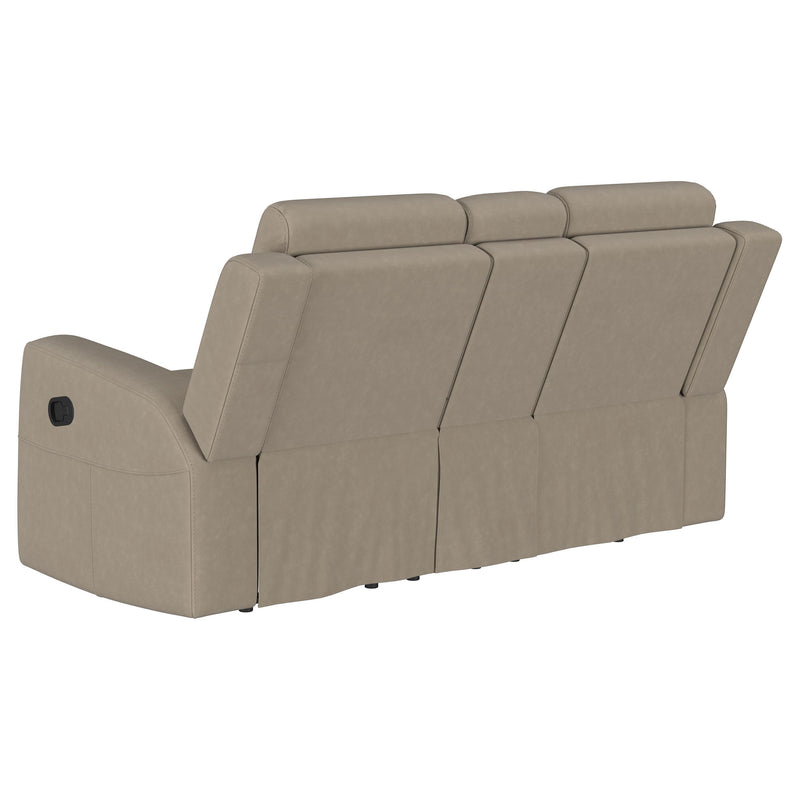 Coaster Furniture Brentwood Taupe Brown Motion Reclining Loveseat