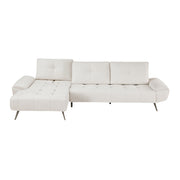 Home Elegance Dominic Orange 2pc Sectional with Left Chaise
