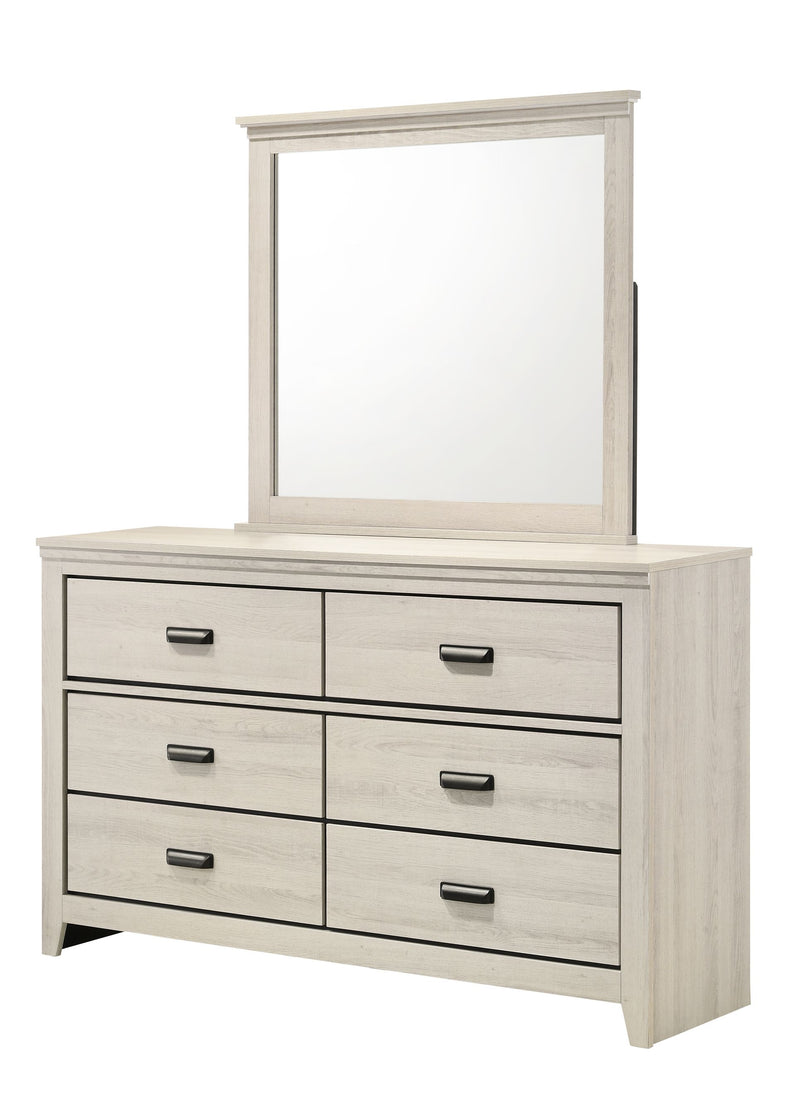 Crown Mark Carter White Dresser