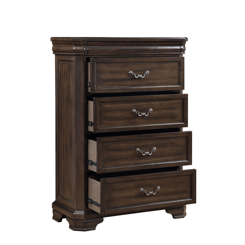 New Classic Furniture Lyndhurst Walnut Brown Chest