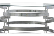 Steve Silver Tayside Chrome 3pc Coffee Table Set