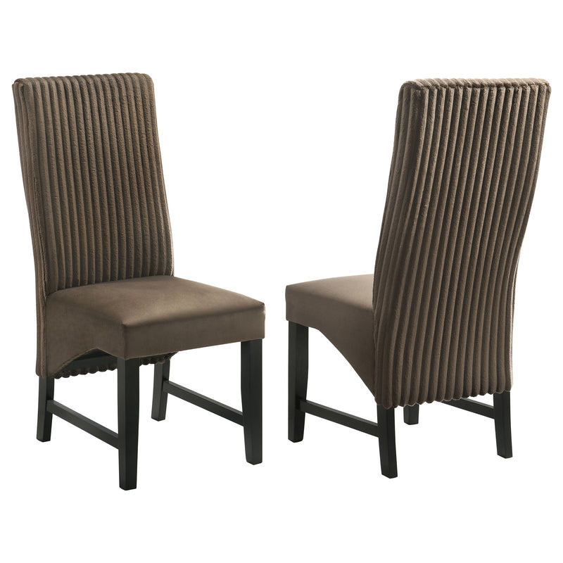 2 Coaster Furniture Barrand Brown Chocolate Dining Side Chairs