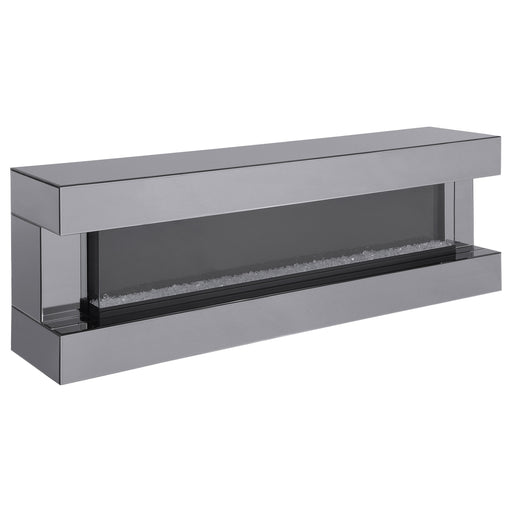 Coaster Furniture Vallerie Grey 71 Inch TV Stand with Flame Box