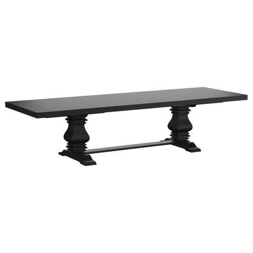 Coaster Furniture Florence Distressed Black Extension Dining Table