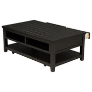 Coaster Furniture Concord Distressed Java Black Coffee Table
