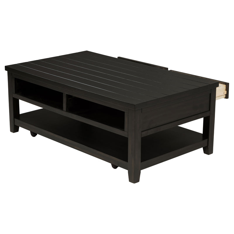 Coaster Furniture Concord Distressed Java Black Coffee Table