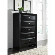 Global Furniture Linda Black Drawer Chest