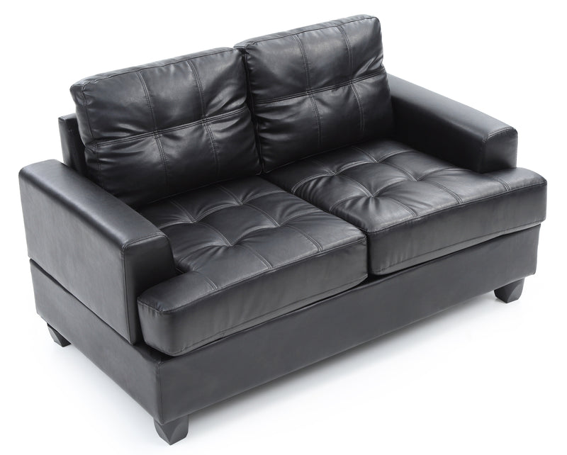 Glory Furniture Sandridge Black PU Loveseat