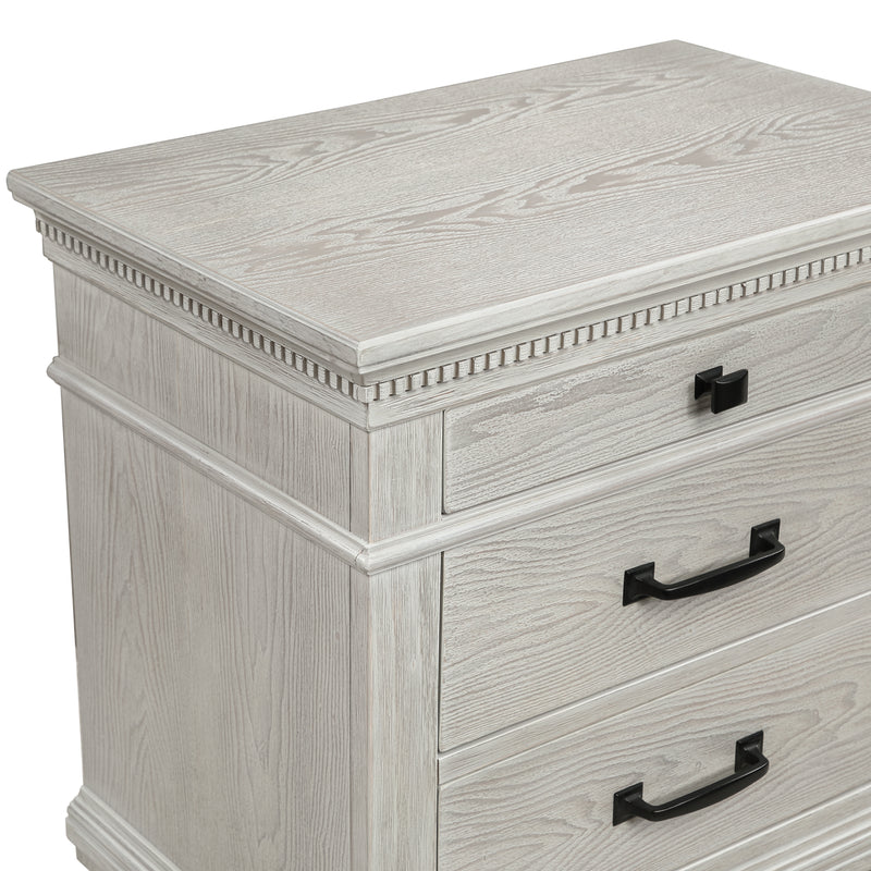 New Classic Furniture Silver Sands Gray Nightstand