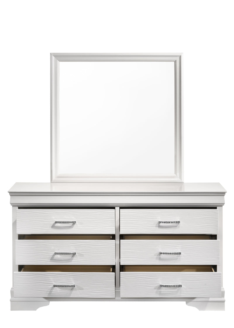 Galaxy Home Brooklyn White Wood Dresser