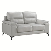 Home Elegance Mischa Silver Gray 3pc Living Room Set