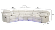 Galaxy Home Lacrosse Gray Reclining Sectional