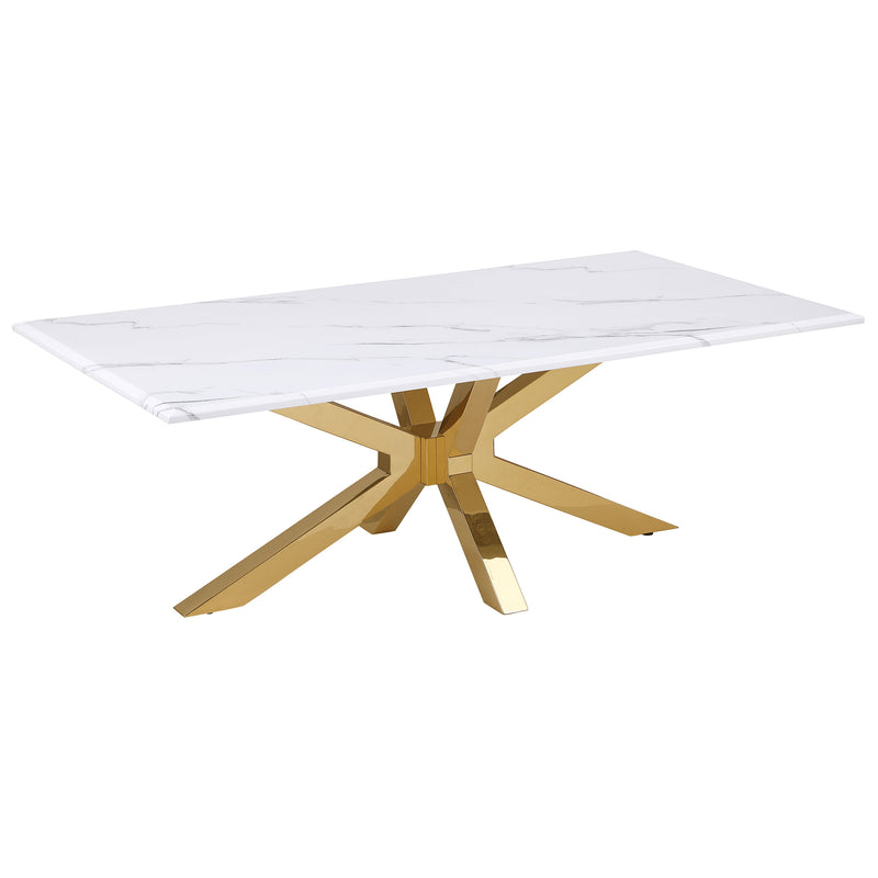 Coaster Furniture Visalia Gold Coffee Table