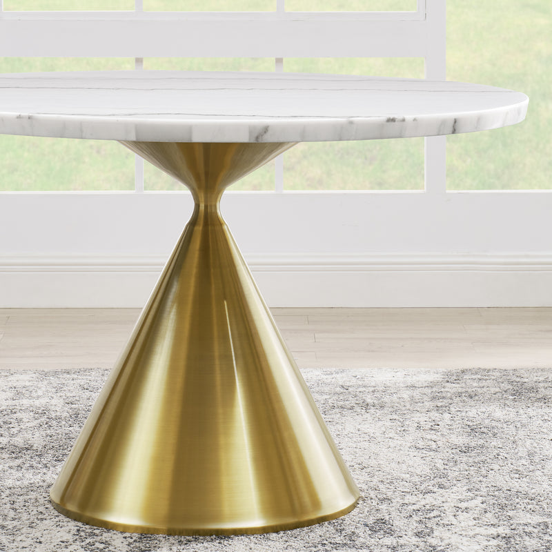 Steve Silver Conrad White Gold 48 Inch Table