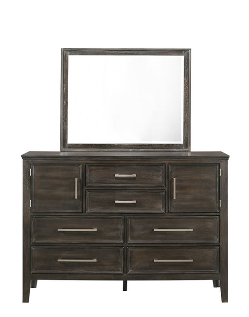 New Classic Furniture Andover White Dresser and Mirror