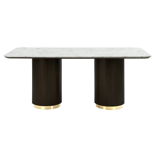 Acme Furniture Clayten White Espresso Dining Table