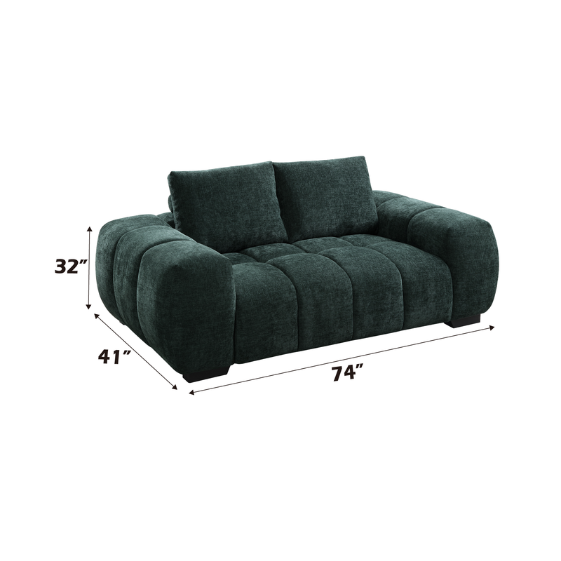Acme Furniture Ferrand Green Loveseat