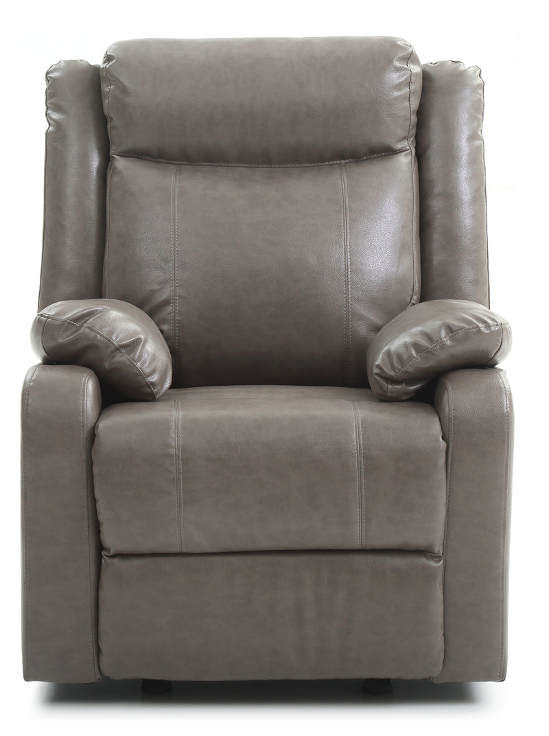 Glory Furniture Ward Red Faux Leather Rocker Recliner