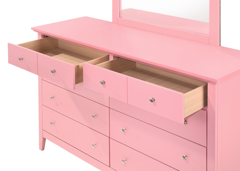 Glory Furniture Hammond Teal Dresser and Mirror