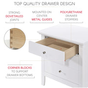 Glory Furniture Hammond Yellow 3 Drawers Nightstand