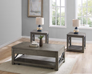 Steve Silver Dexter Driftwood 3pc Coffee Table Set