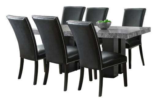 Steve Silver Camila Gray Black 7pc Dining Set