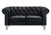New Classic Furniture Emma Black Crystal Loveseat