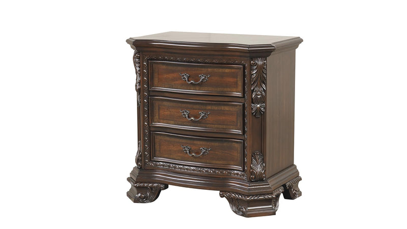 Galaxy Home Vintage Walnut Nightstand