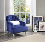 Glory Furniture Jewel Blue Velvet Chair
