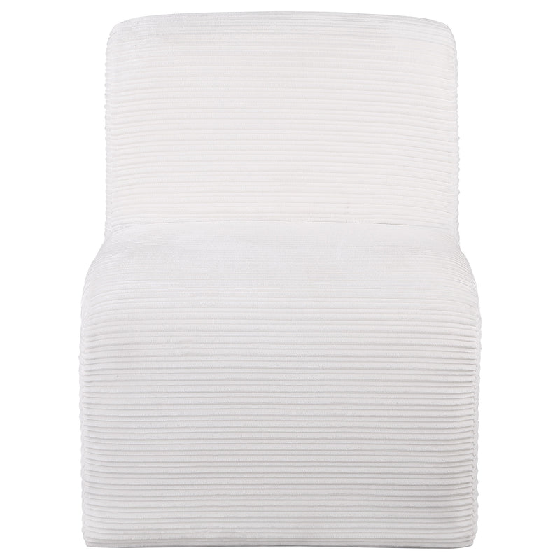 Coaster Furniture Drayton Ivory White Armless Accent Chair