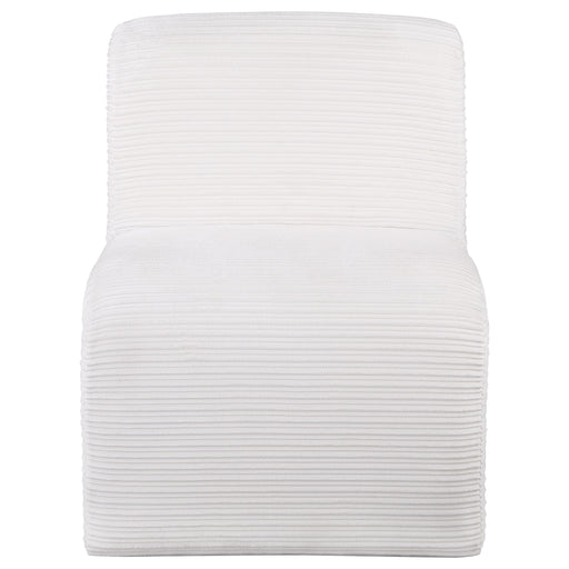 Coaster Furniture Drayton Ivory White Armless Accent Chair