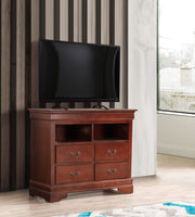 Glory Furniture Louis Phillipe Cappuccino Media Chest