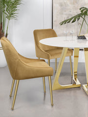 2 Coaster Furniture Mayette Ivory Side Chairs