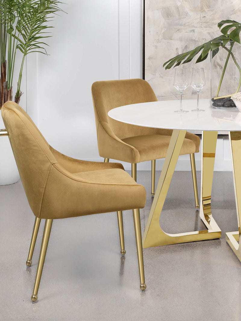 2 Coaster Furniture Mayette Ivory Side Chairs