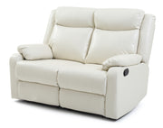 Glory Furniture Ward Pearl Faux Leather Double Reclining Love Seat
