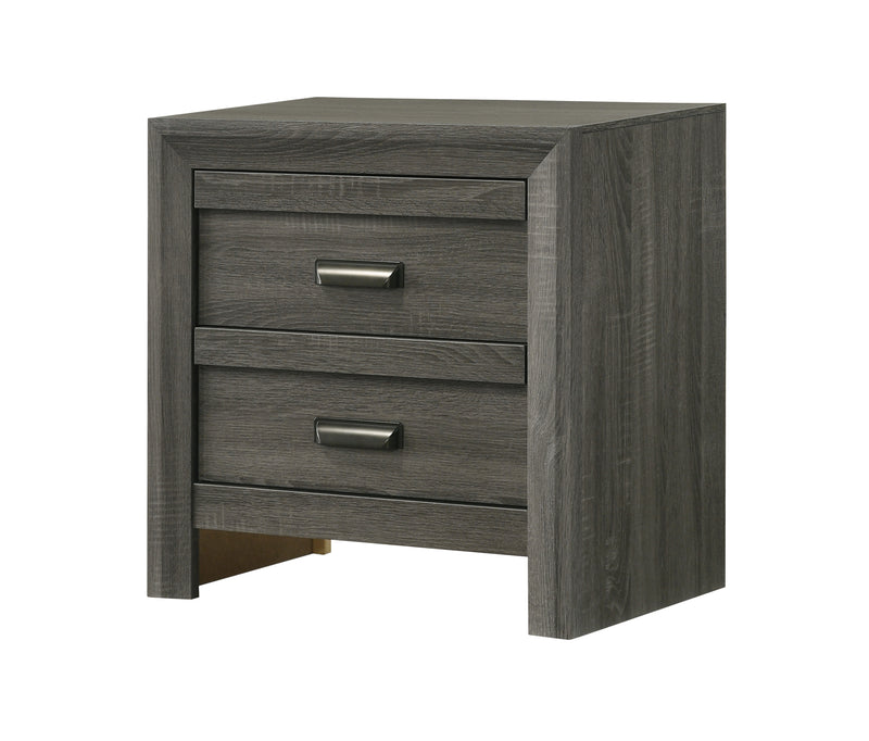 Crown Mark Valor Grey Night Stand