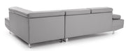 Glory Furniture Riveredge Gray Faux Leather Sectional