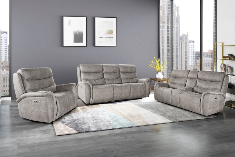 New Classic Furniture Kamari Gray Console Power Loveseat
