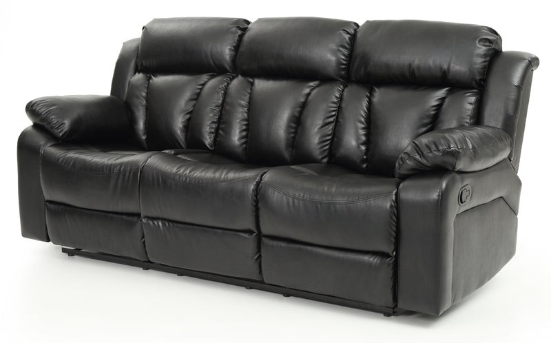 Glory Furniture Daria Black Reclining Sofa