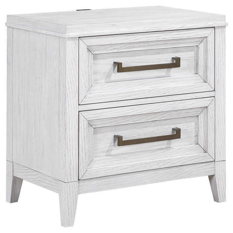 Coaster Furniture Marielle Distressed White Nightstand