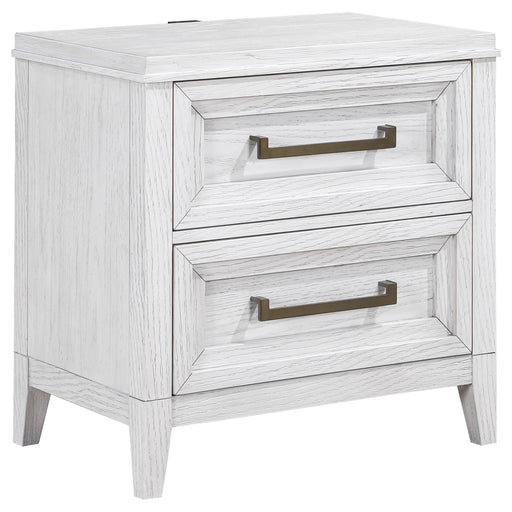 Coaster Furniture Marielle Distressed White Nightstand