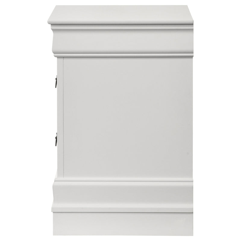 Coaster Furniture Louis Philippe White Nightstand