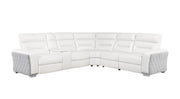 Global Furniture U2682 Grey White Sectional