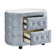 Crown Mark Natalia Black Night Stand