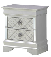 Glory Furniture Verona Silver Champagne Nightstand