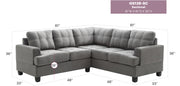 Glory Furniture Sandridge Aqua Sectional
